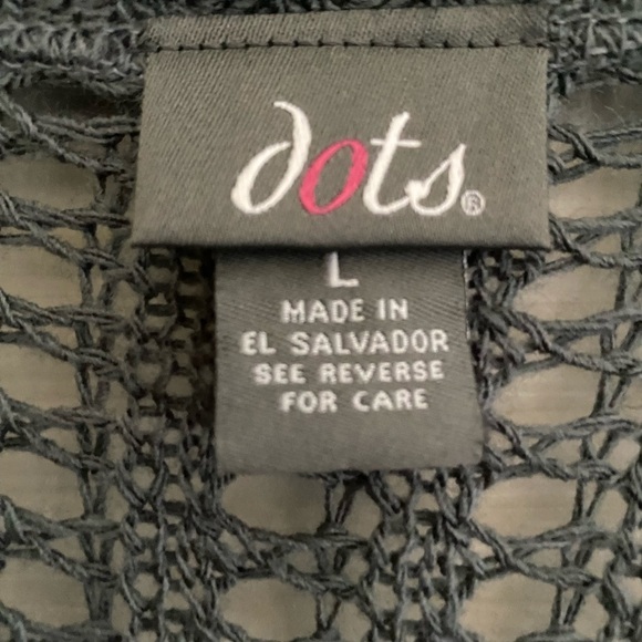 Nice Crochet Gray Cardigan Sweater - Picture 6 of 6